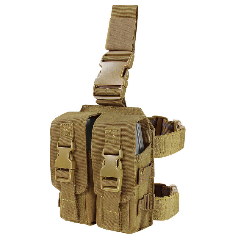 Підсумок на стегно для магазинів Condor Drop Leg M4 Mag Pouch MA65 Coyote Brown
