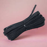 Шнурки для обуви плоские вощеные KIWI 120 см черные