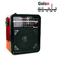 Переносной ФМ радиоприемник Golon RX-9100 FM/AM/SW Красный, радио приемник USB+TF (ST)