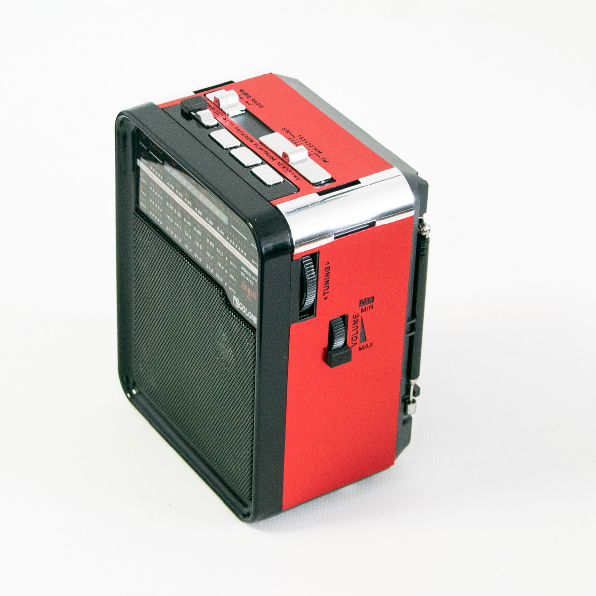 Переносной ФМ радиоприемник Golon RX-9100 FM/AM/SW Красный, радио приемник USB+TF (ST) - фото 3 - id-p1973488775
