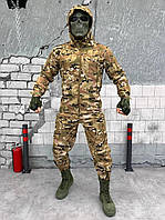 Демисезонный армейский костюм, военный костюм мультикам утепленный, костюм тактический softshell fd665