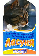 "Ласуня Кальций" - витаминно-минеральная добавка для кошек (100 табл.), Норис