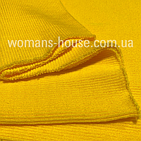 Ткань довяз шапочный 400gr/m2 вязаный бесшовный чулок 40 см Желтый