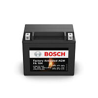 Акумуляторна батарея 10А МОТО АКБ BOSCH FACTORY ACTIVATED AGM ЛІВ [+] 12V 10AH 180A 150*87*130 0 986 FA1 040