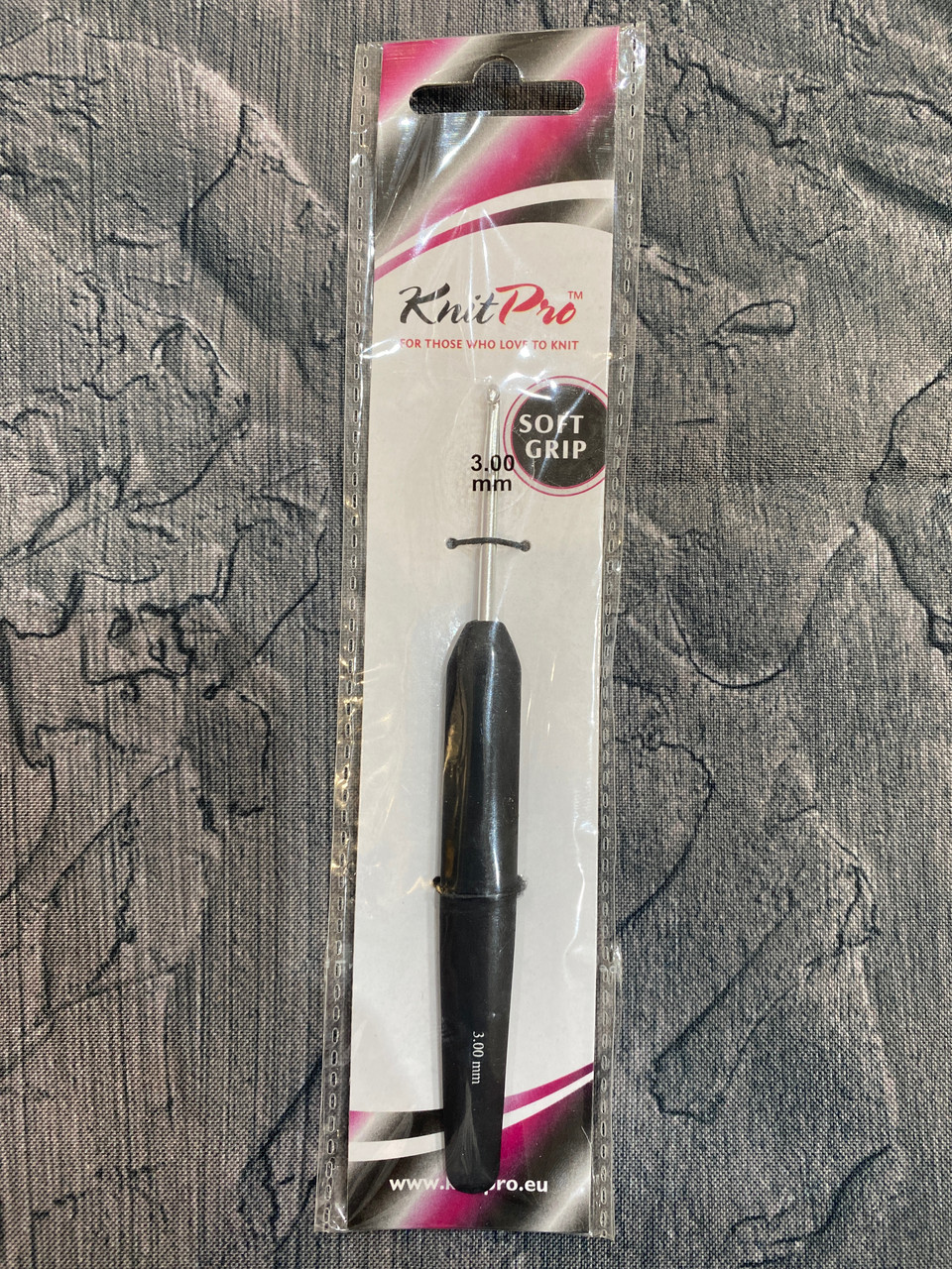 30813 Гачок Knit Pro з чорною ручкою 3.00 мм, фото 1