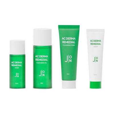 Набір мініатюр від акне JON AC Derma Remedial Mini Set 4 одиниці