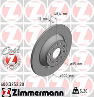 Диск гальмівний ЗАДН VW PASSAT 1.4 2.0 2014-,GOLF VII 2.0 2013-,AUDI TT 2014- 600.3252.20