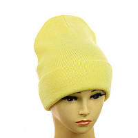 Шапка-лопата "New" без декору лимонний