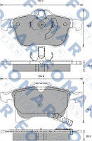 Колодки гальмівні дискові ПЕРЕДН OPEL ASTRA H 05-,OPEL MERIVA 05-,OPEL ZAFIRA 05- FO 918881