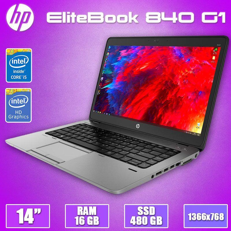 Продуктивний Ноутбук HP EliteBook 840 G1 14" i5 4300U 16GB 480GB SSD