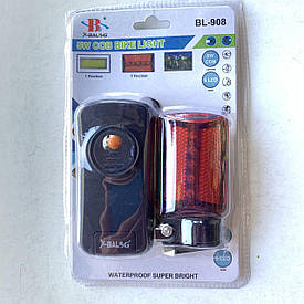 Ліхтар ліхтарик велосипедний BL-908 передній і задній COB 5W