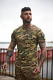 Штани Protect мультикам + Футболка мультикам з липучками на грудях та плечах ТМ, фото 9