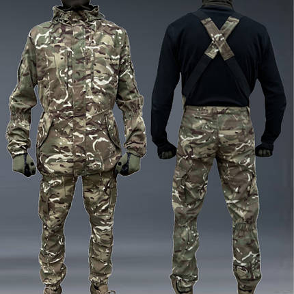 Тактичний костюм гірка мультикам дефенсу (48-62р), водовідштовхувальний костюм ЗСУ демісезонний камуфляж 58, фото 2