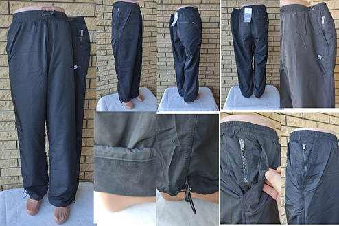 Батальні спортивні штани плащівка на флісі великих розмірів на високий зріст AVIC SPORT, Туреччина, фото 1