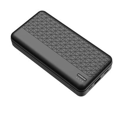 Акумулятор портативний літій-іонний Power bank 2E Geometry 20000 мА·год 18 Вт PD, QC, чорний, фото 1