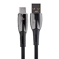 Кабель Baseus Glimmer Series Fast Charging Data Cable USB to Type-C 100W 1m Black
