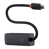 USB-хаб Baseus Lite Series Ethernet Adapter Type-C to RJ45 LAN Port (1000Mbps) Black