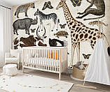 Фотошпалери для дитячої кімнати Тварини Африки, фото 3