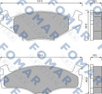 Колодки гальмівні дискові ПЕРЕДН SEAT IBIZA, CORDOBA, TOLEDO 93-, VW GOLF 85-97, PASSAT 80-88 FO 436681