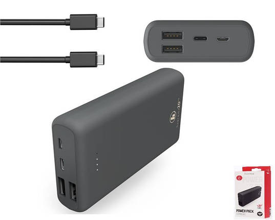 Акумулятор портативний літій-іонний Power Bank Hama Supreme 20HD 20000 mAh Grey, фото 1