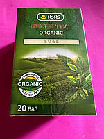 Чистий органічний зелений чай ISIS. 20 пакетиків (приблизно 40 г) Pure Organic Green Tea