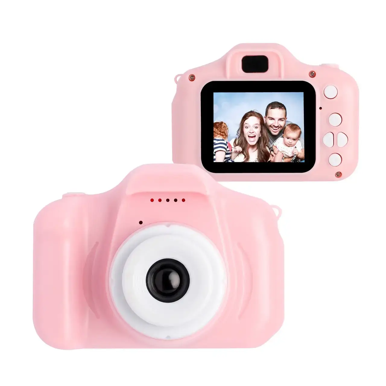 Дитячий міні фотоапарат GM14 Kids Camera c дисплеєм 2" для дітей розовий