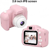 Дитячий міні фотоапарат GM14 Kids Camera c дисплеєм 2" для дітей розовий, фото 4