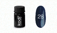 Цветная гель краска для дизайна ногтей Kodi Professional №28 синий, 4мл (старый дизайн)