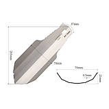 Лопатка титанова Lixada L + карабін з чохлом, фото 2