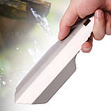 Лопатка титанова Lixada L + карабін з чохлом, фото 8