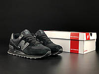 Женские кроссовки New Balance Нью Беланс 574, черные. 36