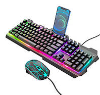 Ігровий комплект клавіатура і миша з підсвічуванням Hoco DI16 Gaming Illuminated keyboard and mouse set (En/Ru)