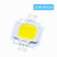 Сверхяркий светодиод led COB 10w 12v белый нейтральный 6000K