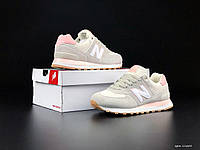 Женские кроссовки New Balance Нью Беланс 574, бежевые. 36