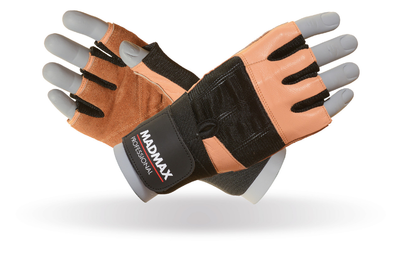 Рукавички для фітнесу MadMax MFG-269 Professional Brown L