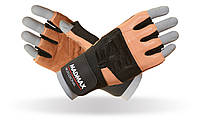 Перчатки для фитнеса MadMax MFG-269 Professional Brown L