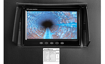 Ендоскопічна інспекційна камера 30м 12 світлодіодів 7-дюймовий кольоровий екран IPS Steinberg SBS-EC-300, фото 3