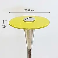 Полир для циркония и керамики с алмазной крошкой экстра мелкий (желтый) 20,0/2,0 мм DuCoBur D2AEF