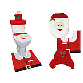 Набір для ванної кімнати різдвяний санта-клаус килимок для туалету SW62