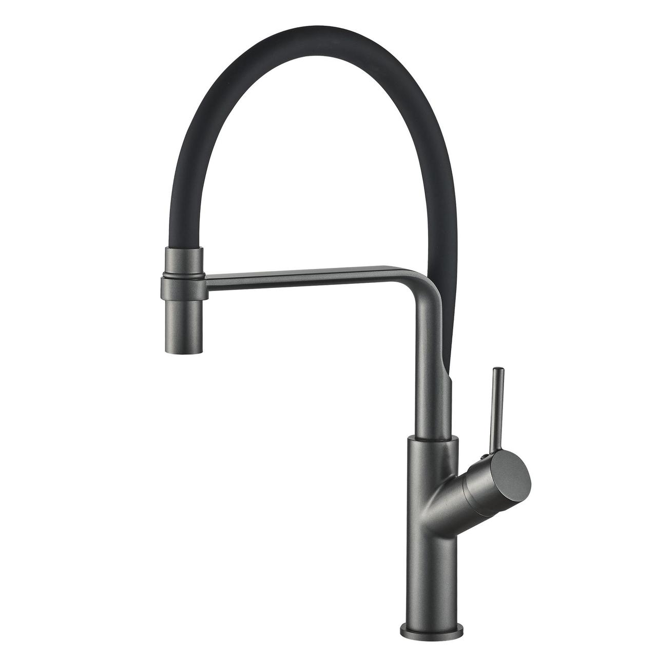 Кухонний змішувач Globus Lux DENVER Flex GDF-32-11-01 чорний гнучкий