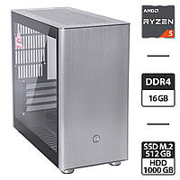 Новий комп&#039;ютер Qube V9 Pro Tower / AMD Ryzen 5 5600G (6 (12) ядер по 3.9 - 4.4 GHz) / 16 GB DDR4 / 512