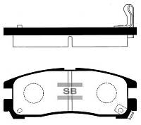 Колодки гальмівні дискові ЗАДН MITSUBISHI GALANT 92-00, SPACE RUNNER 91-99, SPACE WAGON 91-98 SP1046-R