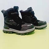 Дитячі зимові черевики на хлопчика, зимові термоботинки для хлопчика, теплі зимові термоботинки для хлопчиків, фото 3