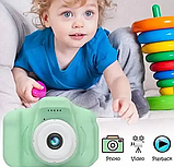 Фотоапарат дитячий GM14 Kids Camera c дисплеєм 2" для дітей зелений, фото 4