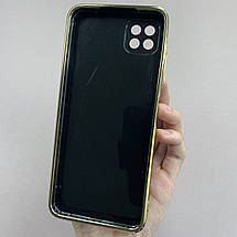 Чохол для Samsung Galaxy A22 5G глянцевий із золотою окантовкою чохол на телефон самсунг а22 5г чорний h7y, фото 3