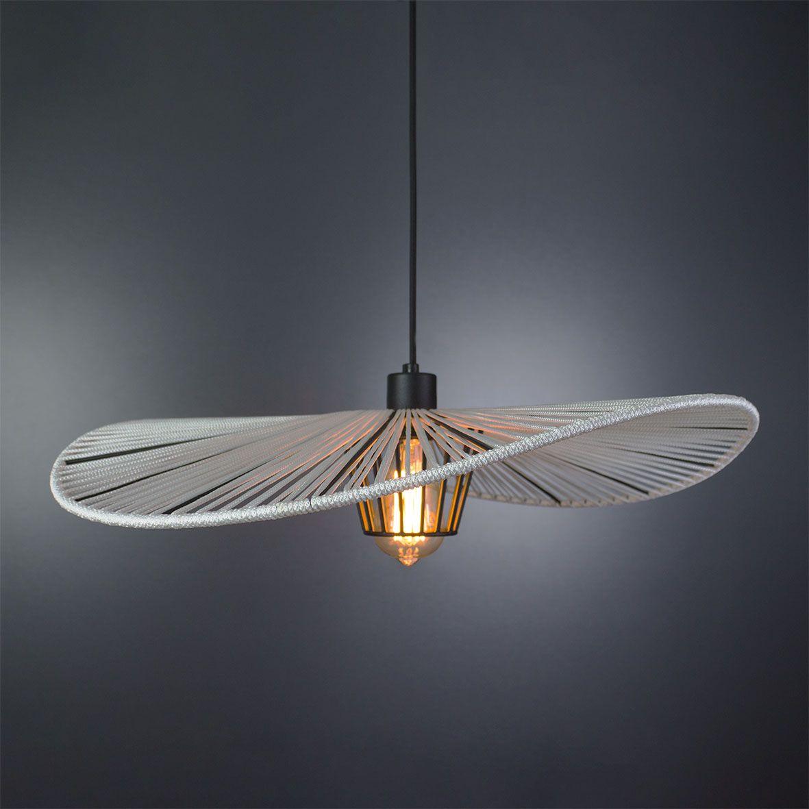 Люстра-підвіс металева біла на 1 лампу Е27 60х150 см