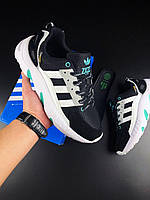 Мужские кроссовки Adidas Адидас ZX 22 Boost, черные с белым. 41