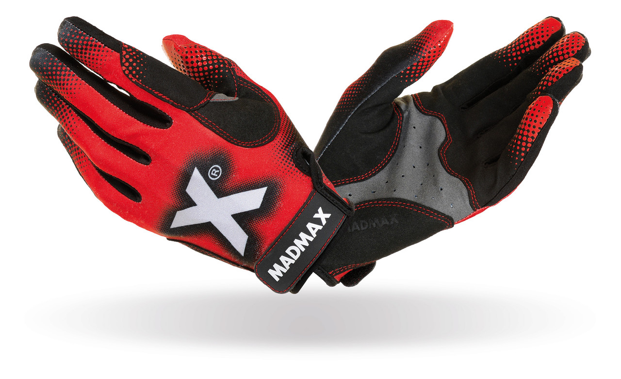 Рукавички для фітнесу MadMax MXG-101 X Gloves Black/Grey/Red XL