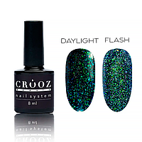 Crooz Crystal Gel Polish №10 - светоотражающий гель-лак, зеленый, 8 мл