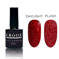 Crooz Crystal Gel Polish No12 — світловідбивний гель-лак, червоний, 8 мл